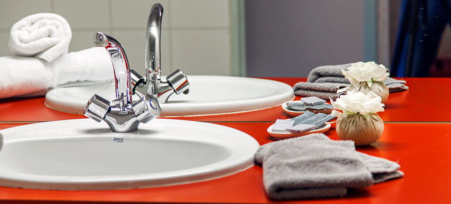 Salle de bain chambre d'hotel